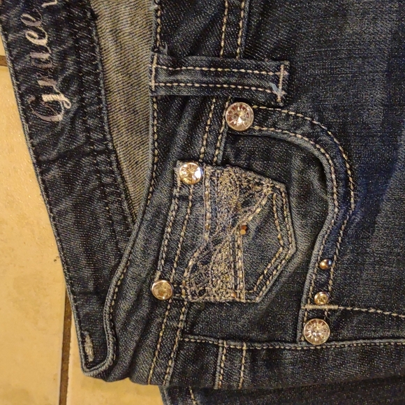 Ladies vintage Grace in LA Low rise flared bottoms Sz 3 Jr's - Picture 2 of 9